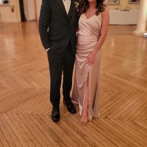 Gold Champagne bridesmaid dress